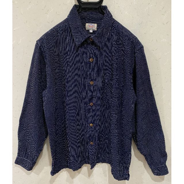 GAIJIN MADE - *ガイジンメイド 濃紺 刺し子 長袖 シャツ GAIJIN MADE - *ガイジンメイド 濃紺 刺し子 長袖 シャツ