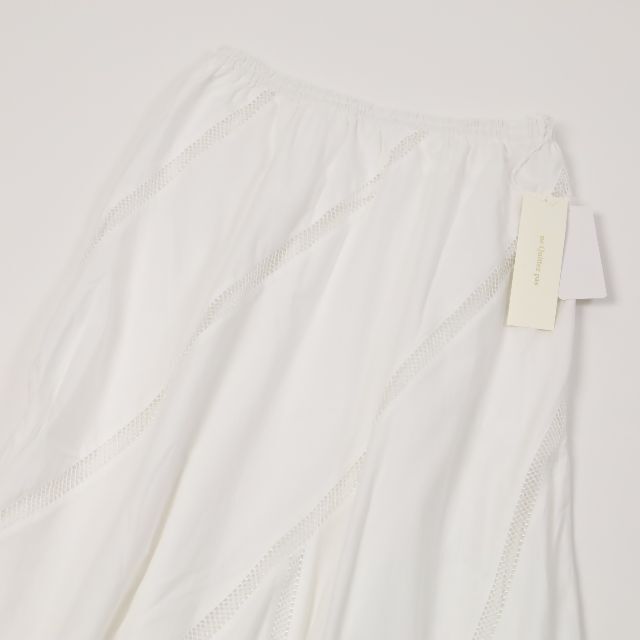IENA(イエナ)の551 新品 ne Quittez pas ヌキテパ コットンリネンスカート白F レディースのスカート(ロングスカート)の商品写真