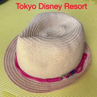 ディズニー(Disney)の【美品】TOKYO Disney Resort  ミッキー麦わら帽子(麦わら帽子/ストローハット)