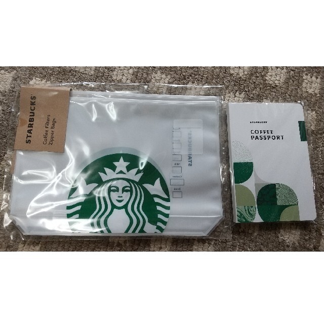 Starbucks Coffee(スターバックスコーヒー)のmさま専用☆新品未開封！STARBUCKSジッパーバッグ&コーヒーパスポート インテリア/住まい/日用品のインテリア/住まい/日用品 その他(その他)の商品写真