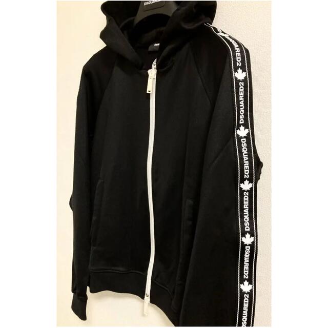 DSQUARED2 - 新品未使用 DSQUARED2 テープロゴ スウェットパーカー Sの