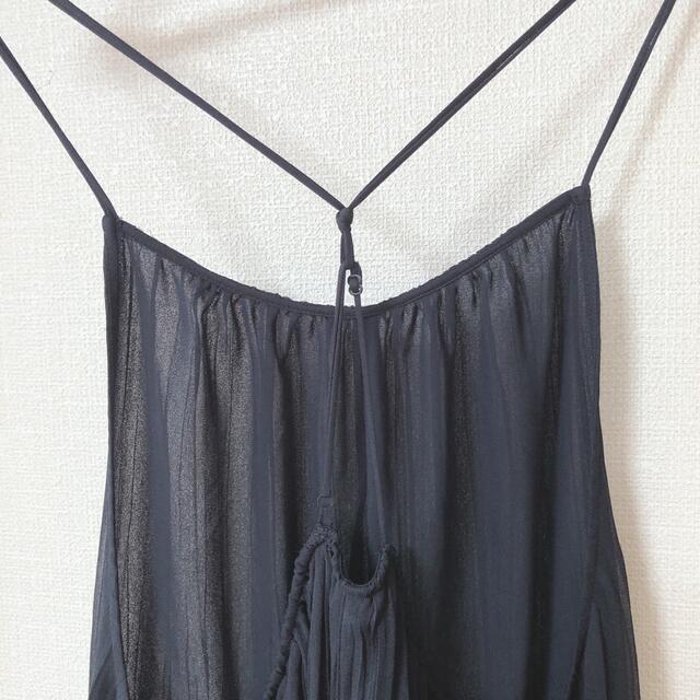 ballsey ♡ ランダムプリーツジョーゼットクロスサロペット
