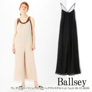 ボールジィ(Ballsey)のballsey ♡ ランダムプリーツジョーゼットクロスサロペット(サロペット/オーバーオール)