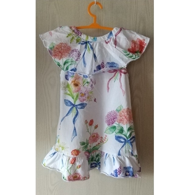 hakka baby(ハッカベビー)のハッカベビーワンピース  花柄 hakka baby キッズ/ベビー/マタニティのキッズ服女の子用(90cm~)(ワンピース)の商品写真