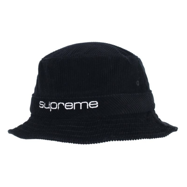 Supreme(シュプリーム)のシュプリーム コンパクトロゴコーデュロイクラッシャーバケットハット M/L ハンドメイドのファッション小物(帽子)の商品写真