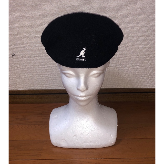 ファッションなデザイン 新品 L KANGOL ベレー帽 カンゴール 黒 ブラック ハンチングキャップ ハンチング/ベレー帽