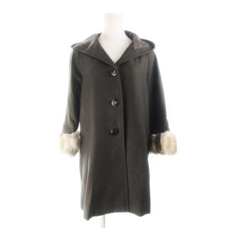 美品☆アベニールエトワール☆エムプルミエ☆ウールコート☆グレー