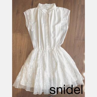 スナイデル(SNIDEL)のsnidel レースミニワンピース　(ミニワンピース)