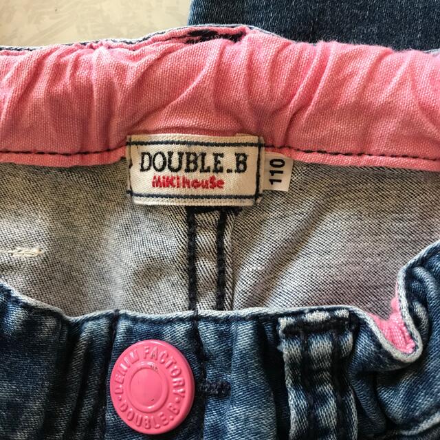 DOUBLE.B(ダブルビー)のダブルビー　ストレッチデニムパンツ　110 キッズ/ベビー/マタニティのキッズ服女の子用(90cm~)(パンツ/スパッツ)の商品写真