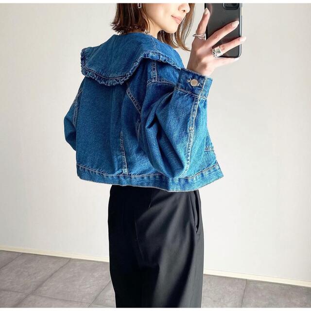 ZARA - 【ZARA】ザラ S ピーターパンカラーデニムジャケット gジャン