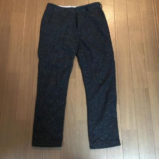 ビームス(BEAMS)のビームス  ネップ スリムウールパンツ　ブラック  Mサイズ(スラックス)