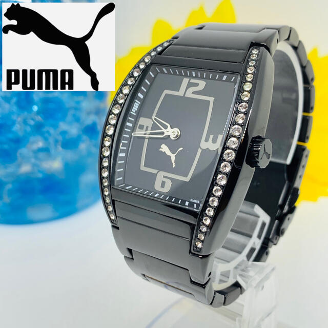 【PUMA】プーマ　腕時計　スポーツ　ブラックカラー　希少品　新品電池です☆