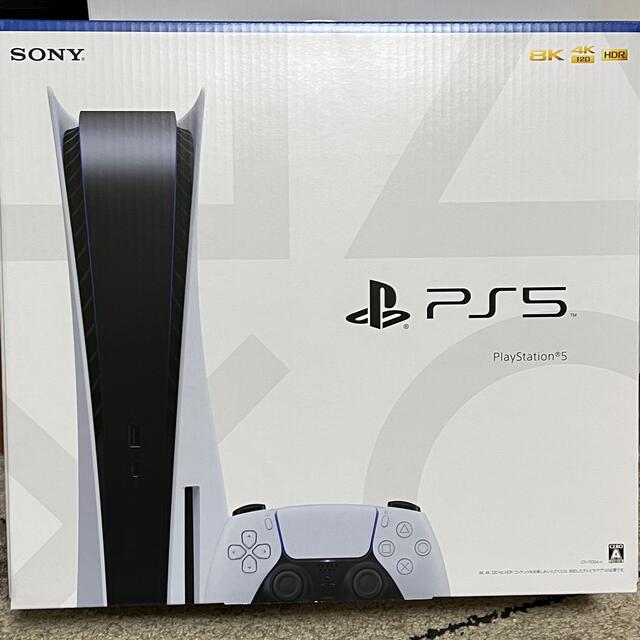 PlayStation(プレイステーション)のPlaystation5 本体　通常版 エンタメ/ホビーのゲームソフト/ゲーム機本体(家庭用ゲーム機本体)の商品写真