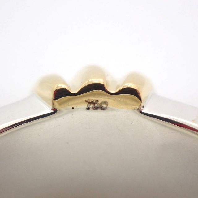 Tiffany & Co.(ティファニー)のティファニー SV925/750 グルーブドリング 9号[g729-7］ レディースのアクセサリー(リング(指輪))の商品写真