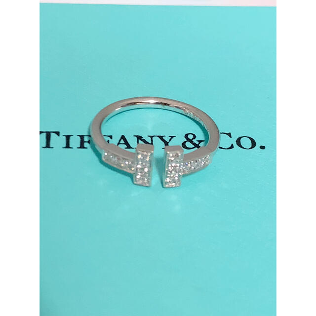 Tiffany & Co. - 美品TIFFANY&Co. ティファニーTワイヤーダイヤモンドリング