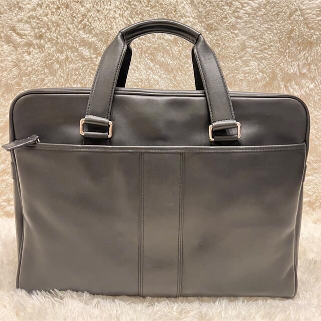 新品★アメリカ直営店購入★COACH コーチ 総柄 ビジネスバッグ レザー 黒