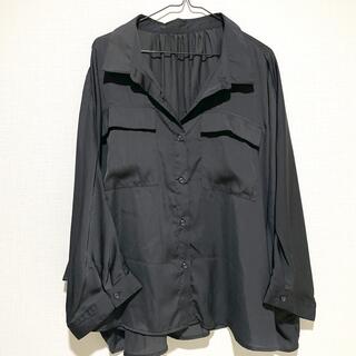 ザラ(ZARA)のドルマン シフォン シャツ ブラック 3Lサイズ(シャツ/ブラウス(長袖/七分))