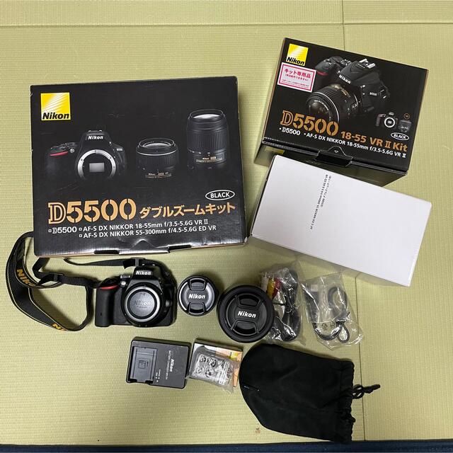 ニコンNikon D5500 ダブルズームキット BLACK