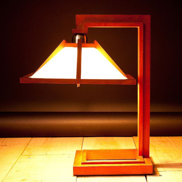 フランク・ロイド・ライト タリアセン1 テーブルランプ 照明 ライト M 茶