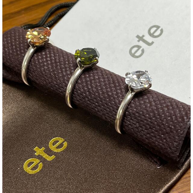 ete(エテ)のete エテ　ジルコニアリング　3本セット レディースのアクセサリー(リング(指輪))の商品写真