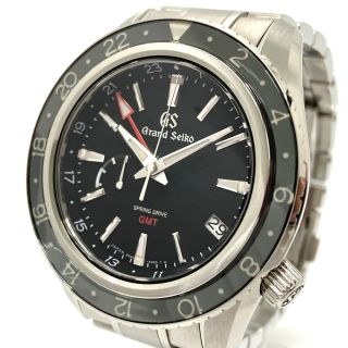 セイコー(SEIKO)のセイコー SEIKO スプリングドライブ 9R66-0AA0 グランドセイコー デイト GMT 腕時計 SS シルバー(腕時計(アナログ))