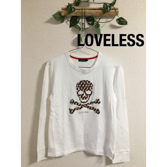 LOVELESS(ラブレス)の【美品】LOVELESS スカル　ナイトロゴ　ロングTシャツ メンズのトップス(Tシャツ/カットソー(七分/長袖))の商品写真