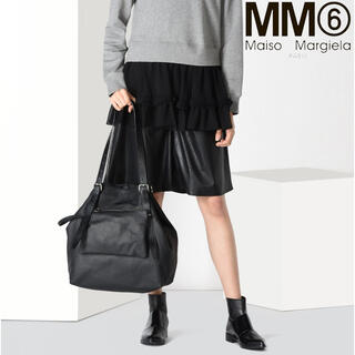 エムエムシックス(MM6)のMaison Margiela MM6 カーフスキン ポーチ付き トートバッグ (トートバッグ)