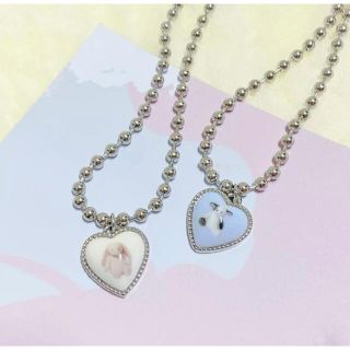 スワンキス(Swankiss)のheart animal necklace(blue cow)(ネックレス)