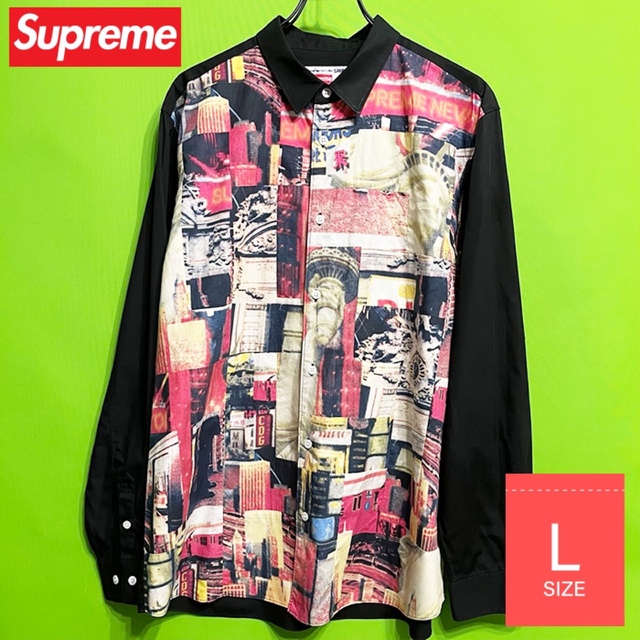 Supreme - Supreme Garcons Patchwork Shirt Lサイズの通販 by Baaa's ...