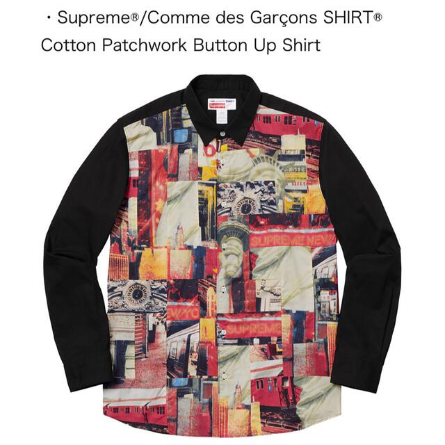 Supreme Garcons Patchwork Shirt Lサイズ