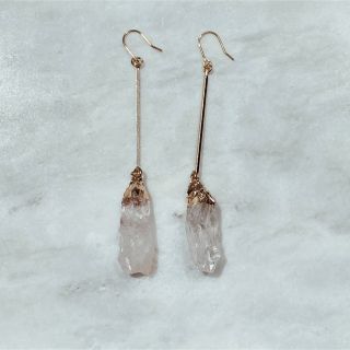 crystal gold long pierce(ピアス)