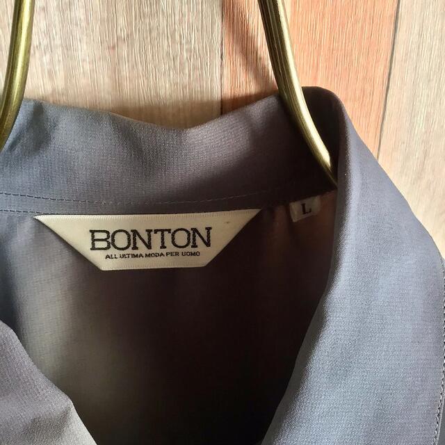 【BONTON】 oldポリシャツ 総柄 グラデーション レア 日本製 6