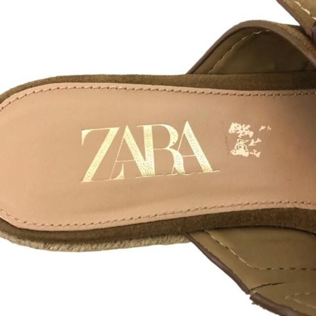ZARA(ザラ)のザラ ZARA サンダル 厚底 ウエッジソール 37 ベージュ レディースの靴/シューズ(サンダル)の商品写真