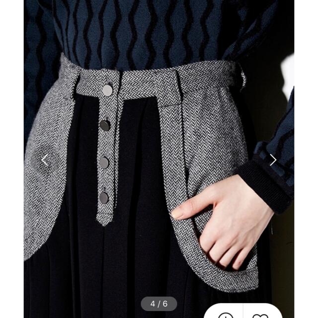 □□最終価格□□【PAMEO】YOKE SWITCHING LONG SKIRT