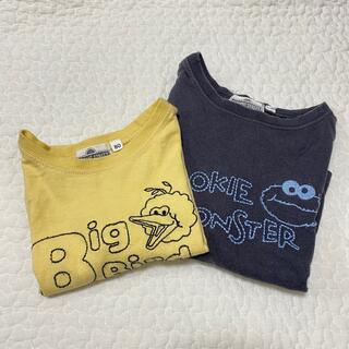 美品★ベビー　トップス　2枚セット　セサミストリート　80  100(Ｔシャツ)