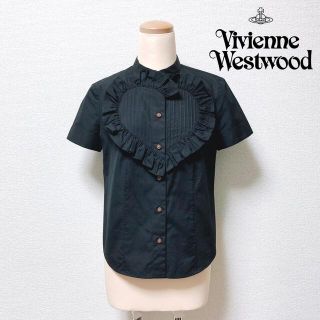 Vivian Westwood 黒　伊製　1 綿ストレッチ半袖シャツ