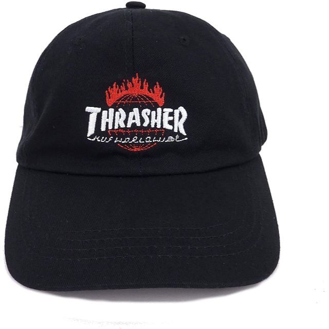 HUF×THRASHER ハフ スラッシャー TDS 6パネル キャップ