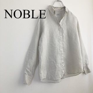 ノーブル(Noble)の★ノーブル★リネンシャツ カシュクールシャツ シルバーグレー(シャツ/ブラウス(長袖/七分))