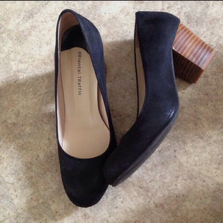 オリエンタルトラフィック(ORiental TRaffic)の黒スウェードの靴(ハイヒール/パンプス)