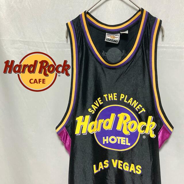 卸売 HardRock ハードロックカフェ バスケ ユニフォーム ブラック XL Tシャツ+カットソー(半袖+袖なし)