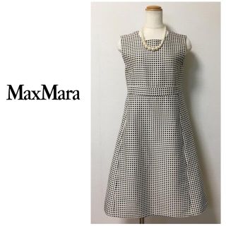 マックスマーラ(Max Mara)の'S Max Mara マックスマーラ ワンピース　38 チェック(ひざ丈ワンピース)