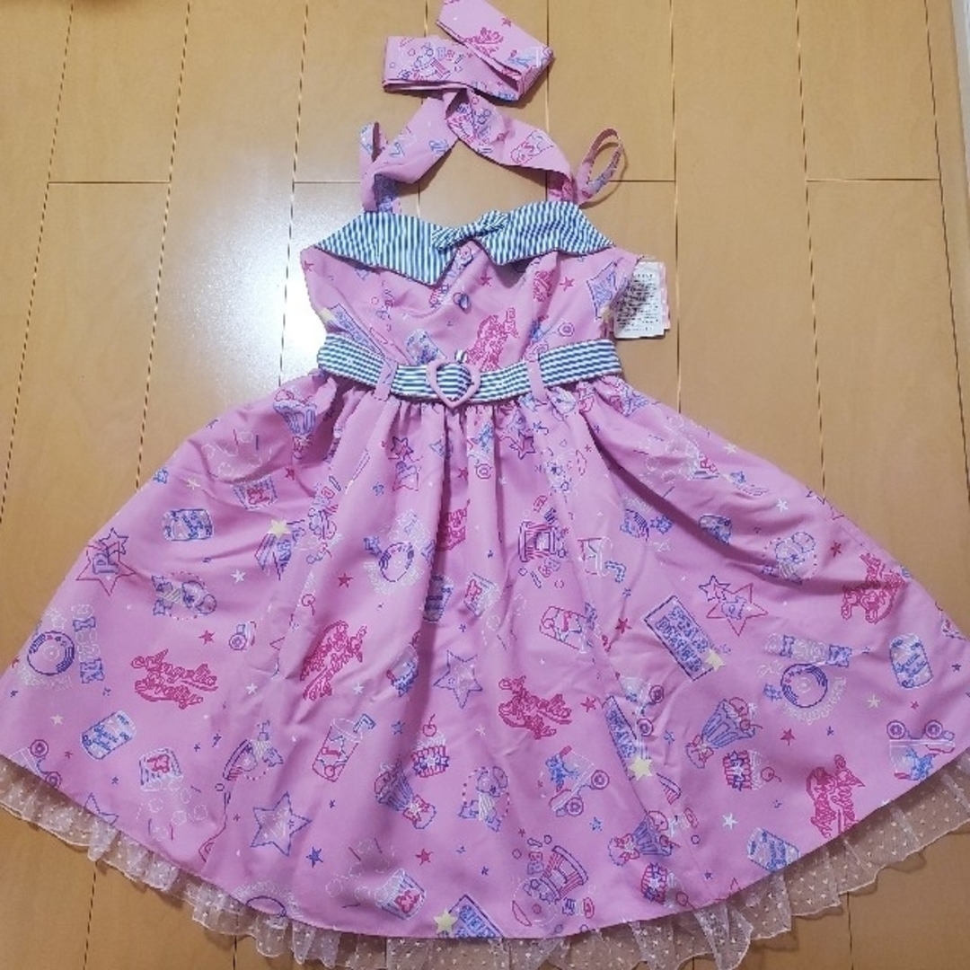 Angelic Pretty(アンジェリックプリティー)のAngelic Pretty♡Neon Star Diner JSK♡ピンク レディースのワンピース(ひざ丈ワンピース)の商品写真