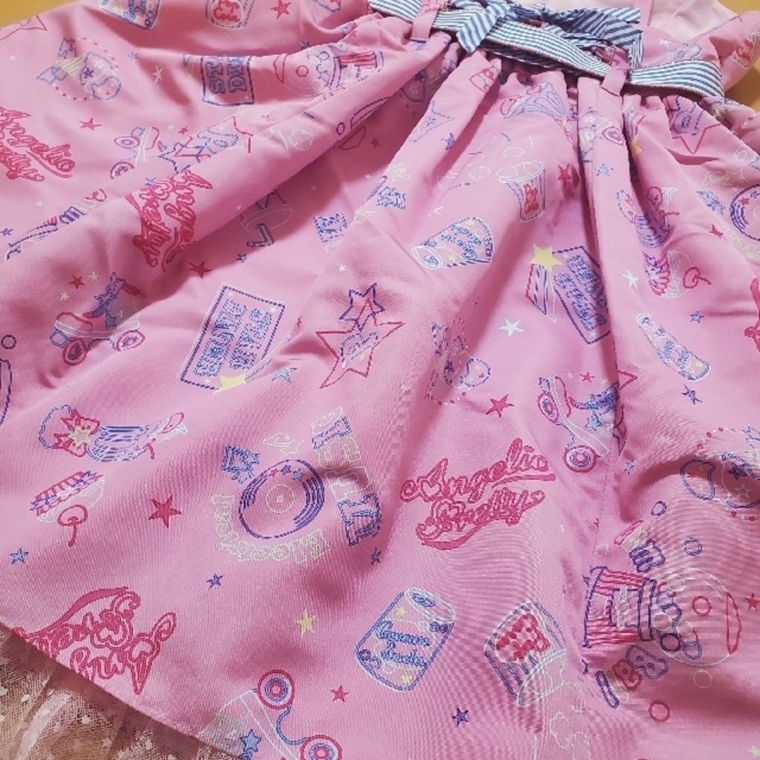 Angelic Pretty(アンジェリックプリティー)のAngelic Pretty♡Neon Star Diner JSK♡ピンク レディースのワンピース(ひざ丈ワンピース)の商品写真