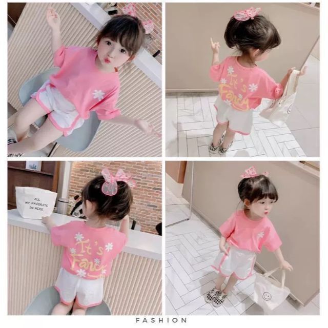 キッズニコニココスモス Tシャツ　ショートパンツ　夏服ピンク110 キッズ/ベビー/マタニティのキッズ服女の子用(90cm~)(Tシャツ/カットソー)の商品写真