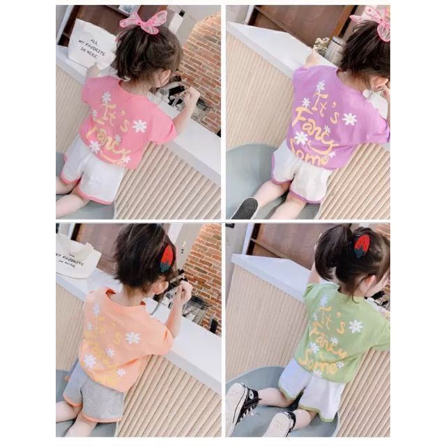 キッズニコニココスモス Tシャツ　ショートパンツ　夏服ピンク110 キッズ/ベビー/マタニティのキッズ服女の子用(90cm~)(Tシャツ/カットソー)の商品写真