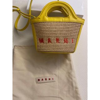 マルニ(Marni)のMARNI TROPICALIAマイクロ バスケットバッグ(かごバッグ/ストローバッグ)