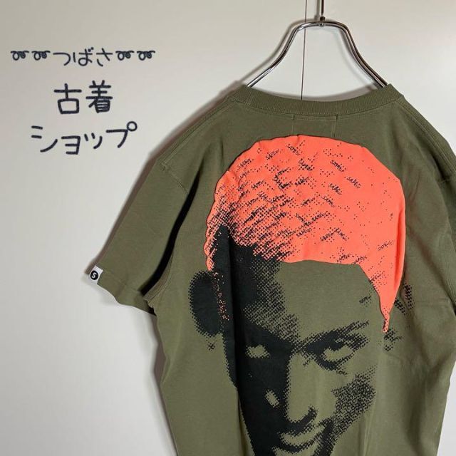 【新品タグ付き】Sapeurロッドマンバブル加工Tシャツ刺繍カーキ半袖sk8.