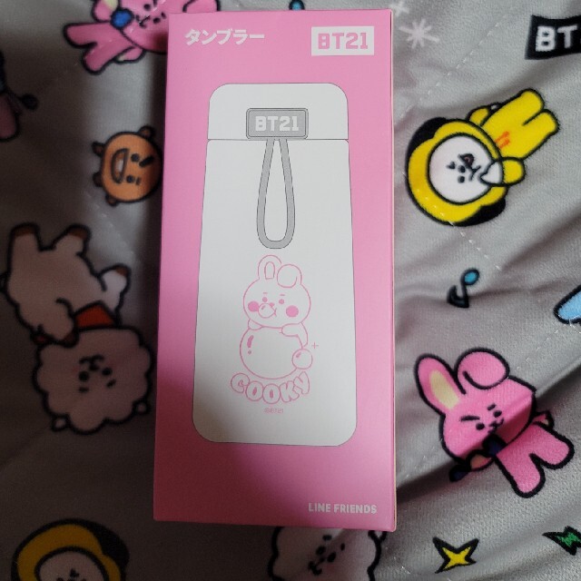 BT21(ビーティーイシビル)のBTS　BT21 LAWSON　タンブラー　Cooky インテリア/住まい/日用品の日用品/生活雑貨/旅行(日用品/生活雑貨)の商品写真