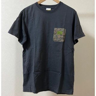 エクストララージ(XLARGE)のXLARGE エクストララージ ポケット Tシャツ 日本製 S 迷彩 半袖 黒(Tシャツ/カットソー(半袖/袖なし))