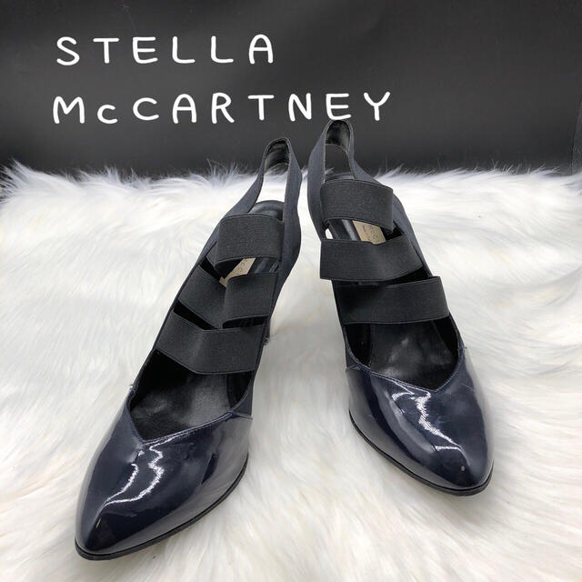 Stella McCartney(ステラマッカートニー)のステラマッカートニー 40 サンダル 25 ピンヒール ネイビー レディースの靴/シューズ(ハイヒール/パンプス)の商品写真